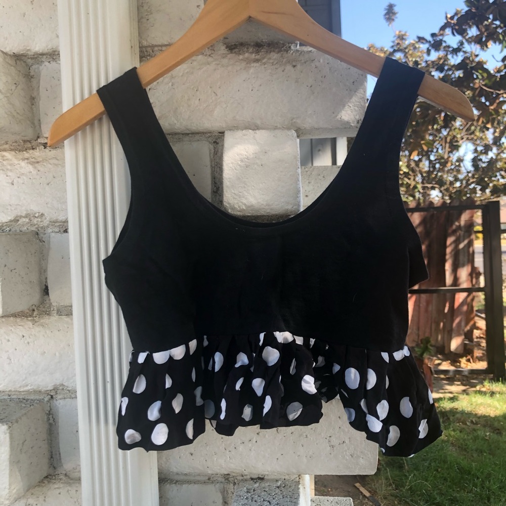 Vintage Area Code Crop Top